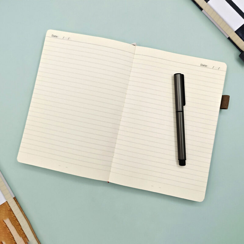 GBF1027  A5  DENIM TEXTURE  LINED NOTEBOOK