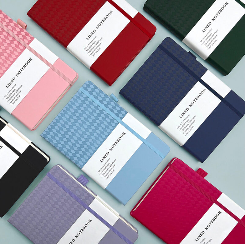 GBF1026  A5  DIAMOND PATTERN  LINED NOTEBOOK
