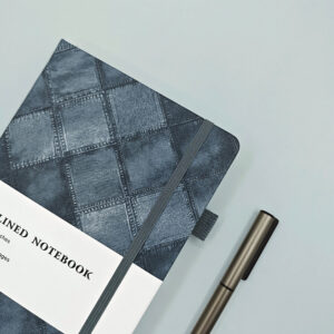 GBF1027  A5  DENIM TEXTURE  LINED NOTEBOOK