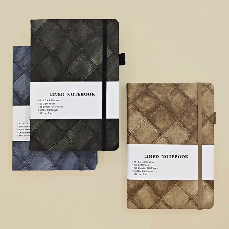 GBF1027  A5  DENIM TEXTURE  LINED NOTEBOOK