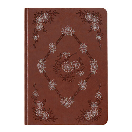 GBF2019 A5 PLUM FLOWER DOT GRID NOTEBOOK