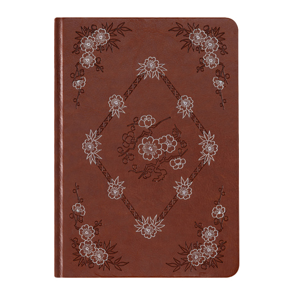 GBF2019 A5 PLUM FLOWER DOT GRID NOTEBOOK
