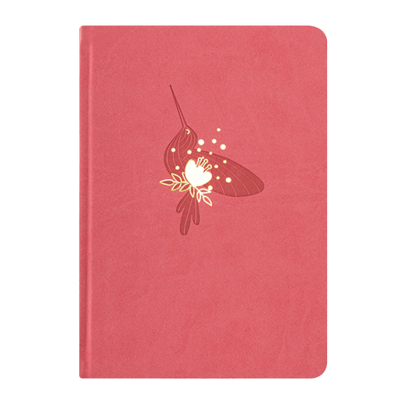 GBF2024 A5  FLOWER AND BIRD DOT GRID NOTEBOOK