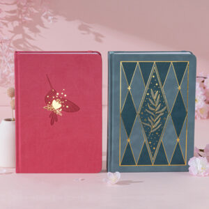 GBF2024 A5  FLOWER AND BIRD DOT GRID NOTEBOOK